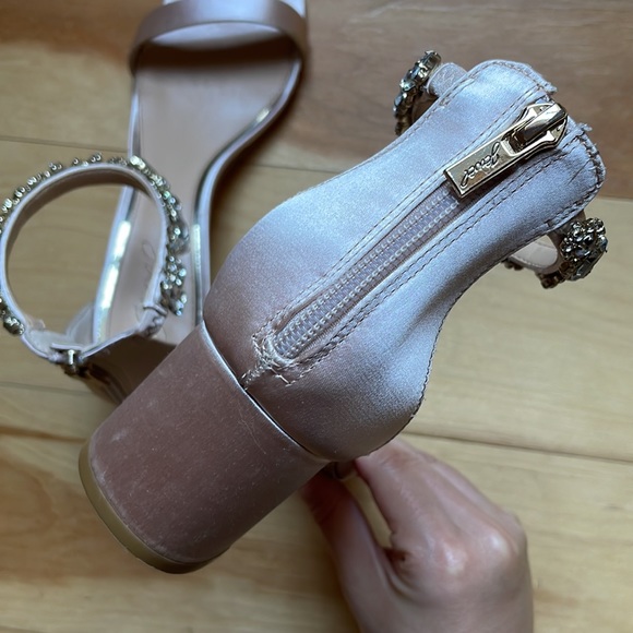 Catalina Ankle Strap Sandal by JEWEL BADGLEY MISCHKA, 7, color: champagne - Picture 12 of 16